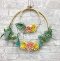 Wood Flower Double Hoop
