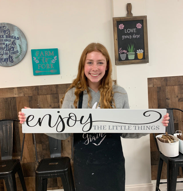 Enjoy the little things- single plank