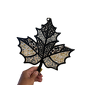 Seaglass and Resin Fall leaf