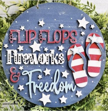 Flipflops fireworks and Freedom