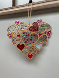 Seaglass and Resin Hearts
