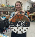 Hello Fall hanging Leaves