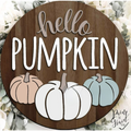 Hello Pumpkin 3D round