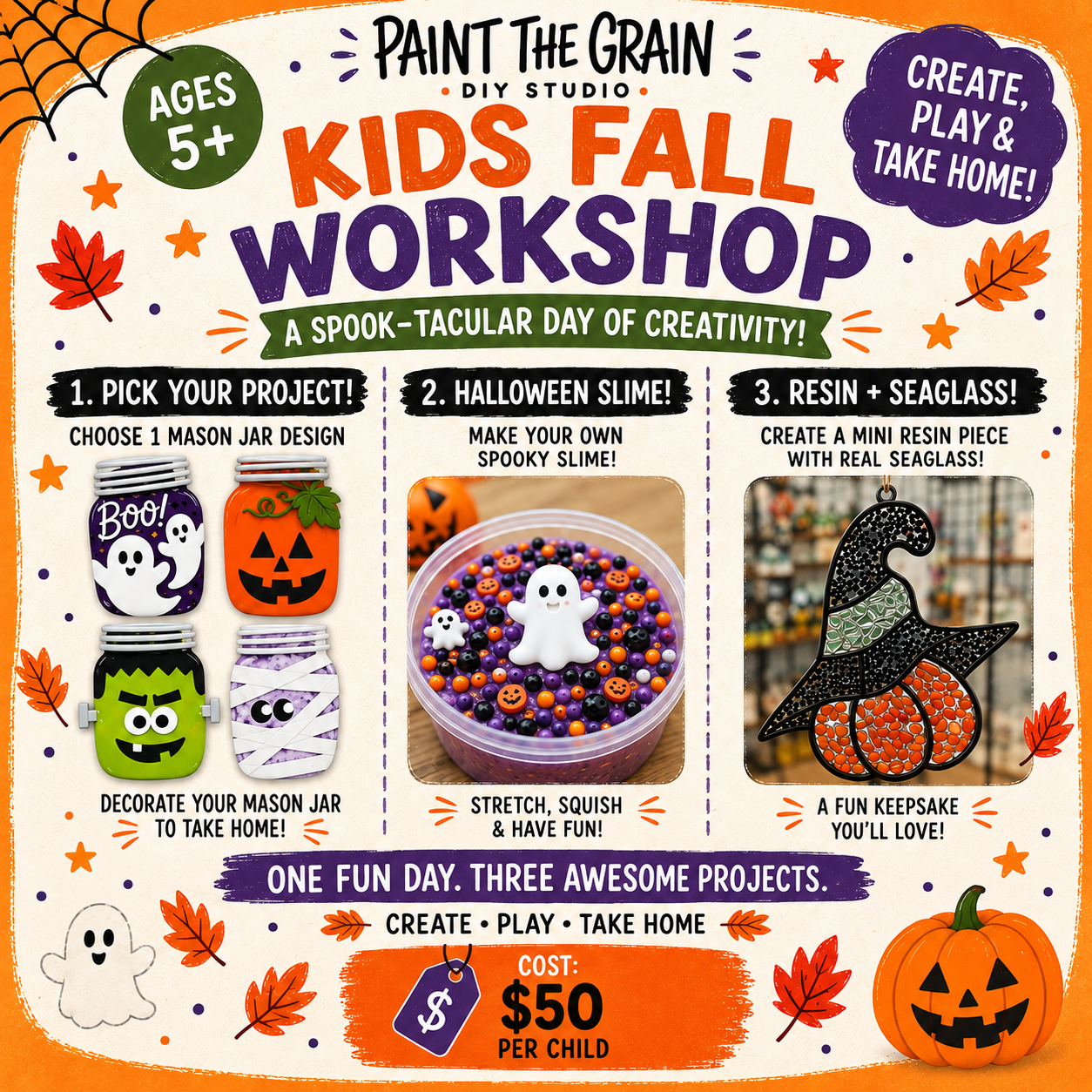 Kids Halloween Workshop- Weekend of Oct 16-18