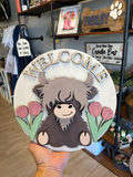 Welcome- highland cow