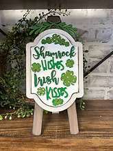 Shamrock Wishes- Table Top Easel