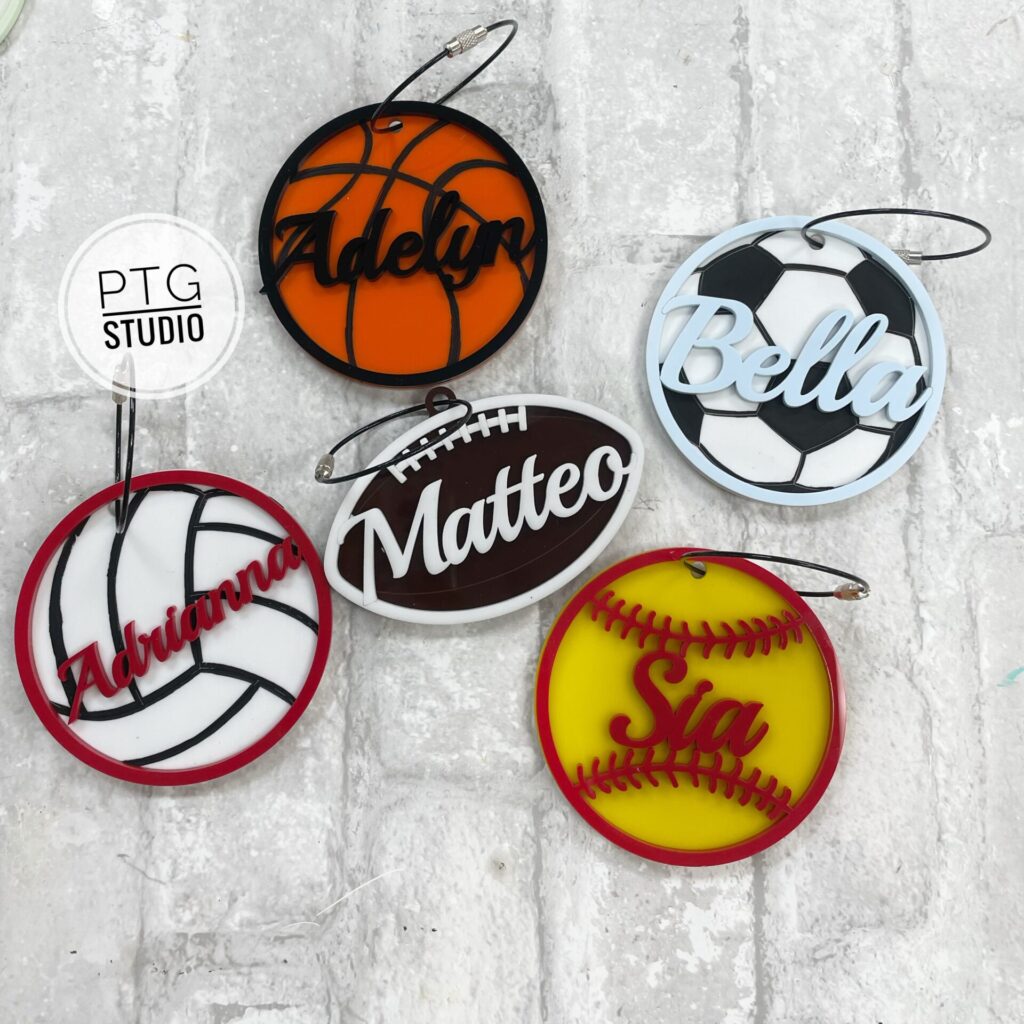 Sports- Bag Tags- personalized