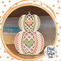 Sweater Pattern Pumpkin Stack