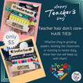 Teacher Hair Don't Care- Hair Ties