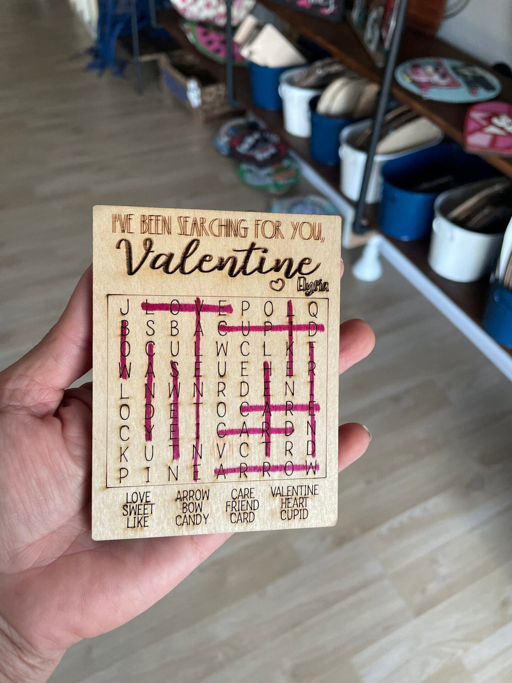 Valentine Word Search personalized sets